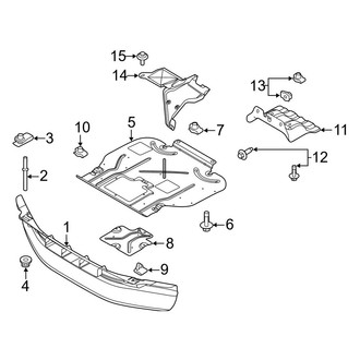 Ford OE - Radiator Support - Splash Shields