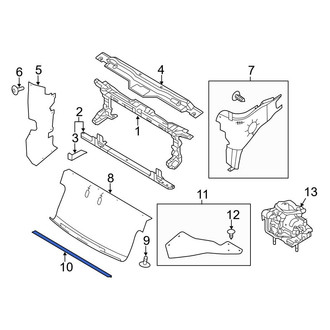 Ford OE - Front Lower Radiator Support Air Deflector