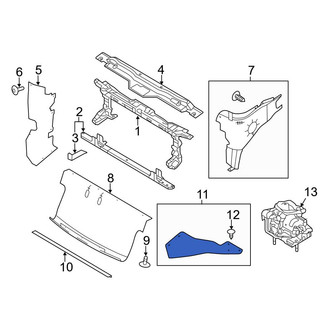 Ford OE - Front Lower Radiator Support Air Deflector