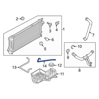 Ford OE - Engine Coolant Overflow Hose