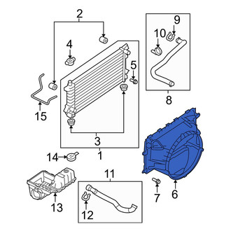 Ford OE - Upper Engine Cooling Fan Shroud