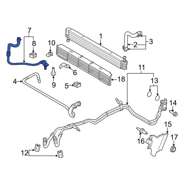 Automatic Transmission Oil Cooler Hose