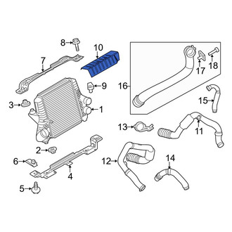 Ford OE - Front Left Radiator Support Air Deflector