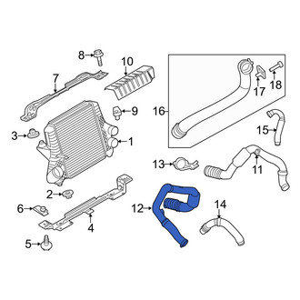Ford OE - Lower Intercooler Pipe