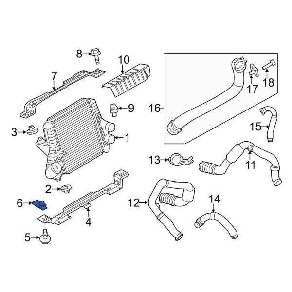 Intercooler Nut