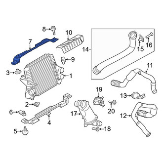 Ford OE - Upper Intercooler Bracket