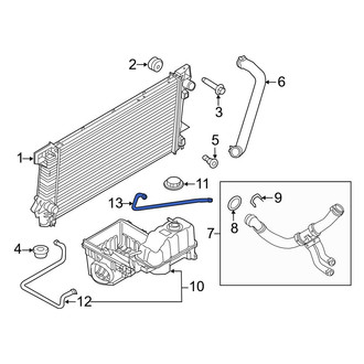 Ford OE - Engine Coolant Overflow Hose