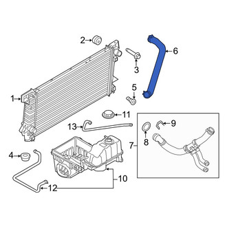 Ford OE - Upper Radiator Coolant Hose