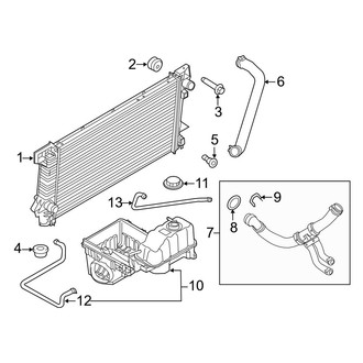 Ford OE - Lower Radiator Coolant Hose