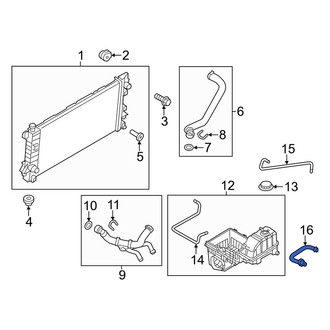 Ford OE - Engine Coolant Overflow Hose
