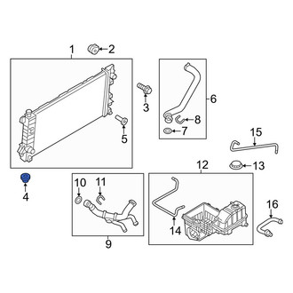 Ford OE - Lower Radiator Insulator