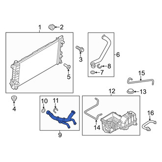 Ford OE - Lower Radiator Coolant Hose