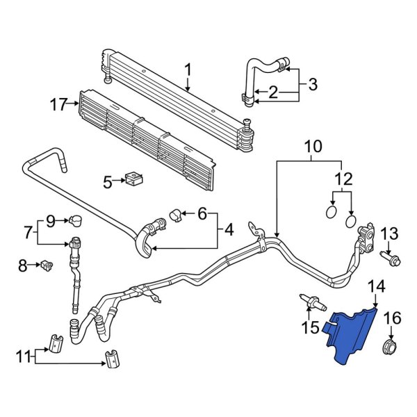 Transmission Oil Cooler Line Bracket