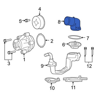 Ford OE - Upper Engine Coolant Thermostat Housing