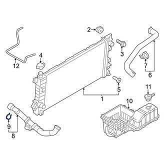 Ford OE - Radiator Coolant Hose Clip