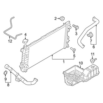 Ford OE - Cooling - Radiator & Components (Harley-Davidson Edition / Lariat / Platinum 6.2L)
