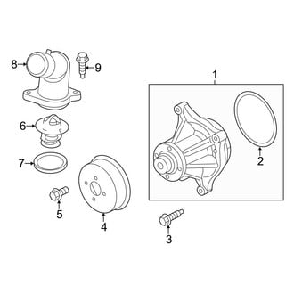 Ford OE - Cooling - Water Pump (Harley-Davidson Edition / Lariat / Lariat Limited / Platinum 6.2L)