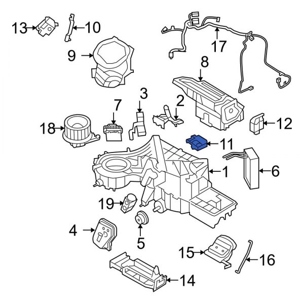 HVAC Blend Door Actuator