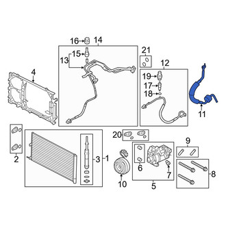 Ford OE - A/C Refrigerant Suction Hose