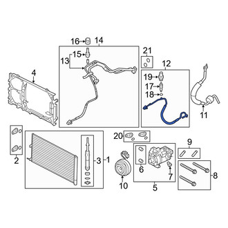Ford OE - A/C Refrigerant Discharge Hose