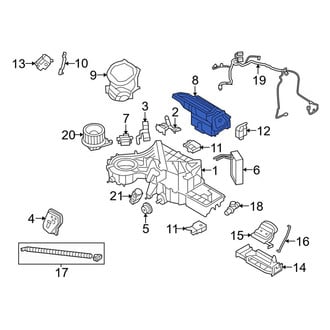 Ford OE - Upper Instrument Panel Air Duct