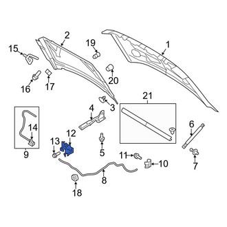 Ford OE - Front Hood Latch