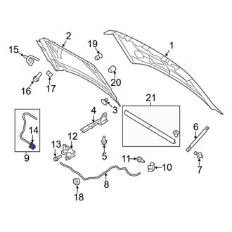 Ford OE - Front Hood Safety Catch