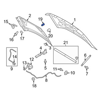 Ford OE - Front Hood Stop Buffer