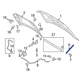 Ford OE - Hood Lift Support