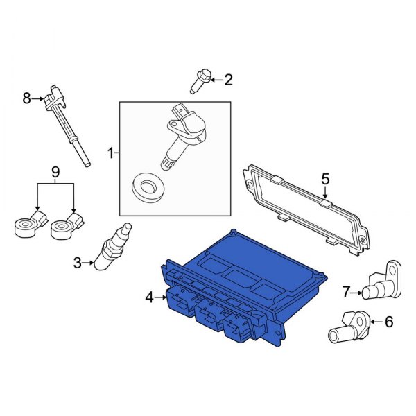 Ford OE CL3Z12A650CAANP Engine Control Module (ECM)