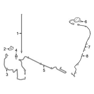 Ford OE - Electrical - Antenna (With Satellite Radio), (FX2 / FX4 / Harley-Davidson Edition / King Ranch / Lariat / Platinum / STX / XL / XLT)