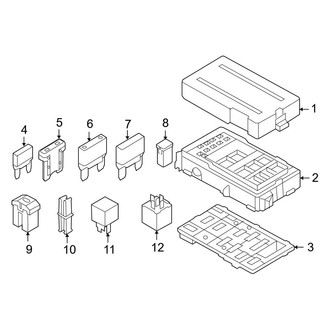 Ford OE - Electrical - Fuse & Relay (Passenger Compartment), (FX2 / FX4 / Harley-Davidson Edition / King Ranch / Lariat / Platinum / STX / XL / XLT)