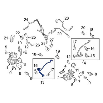 Ford OE - Right Turbocharger Oil Line