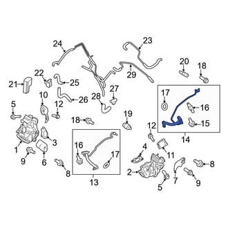 Ford OE - Left Turbocharger Oil Line