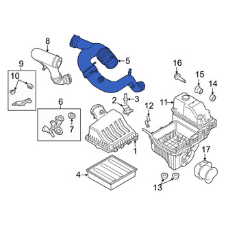 Ford OE - Engine Air Intake Hose