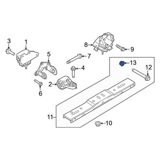 Ford OE - Transmission Crossmember Nut