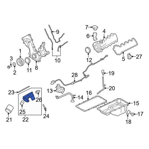 Engine Oil Filter Adapter