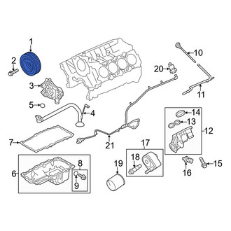 Ford OE - Engine Crankshaft Pulley