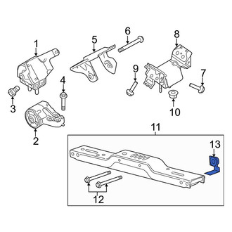Ford OE - Transmission Crossmember Nut