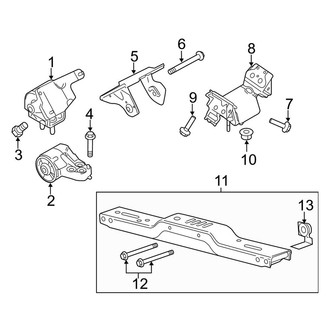 Ford OE - Engine & Transmission Mounting (Harley-Davidson Edition / Lariat / Lariat Limited / Platinum 6.2L)