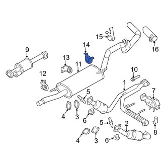Ford OE - Rear Exhaust Muffler Bracket