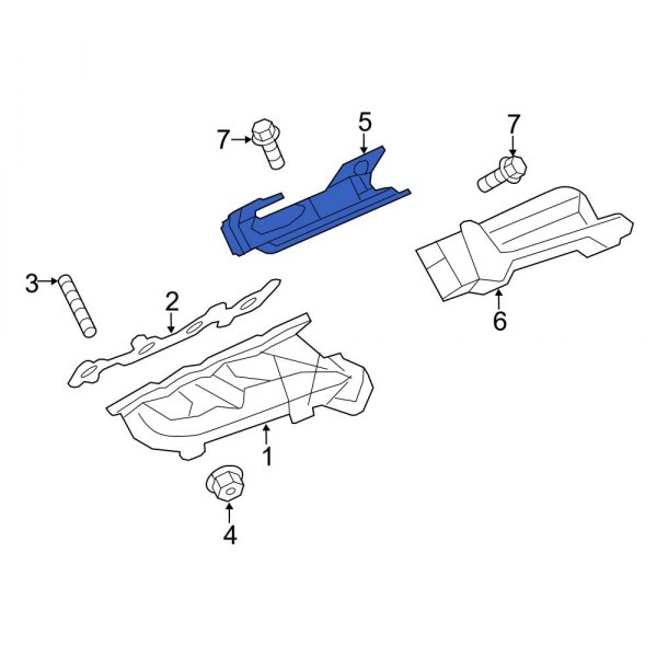 Ford OE BL3Z9A462A Right Exhaust Manifold Heat Shield