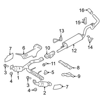 Ford OE - Exhaust System - Exhaust Components (5.4L)