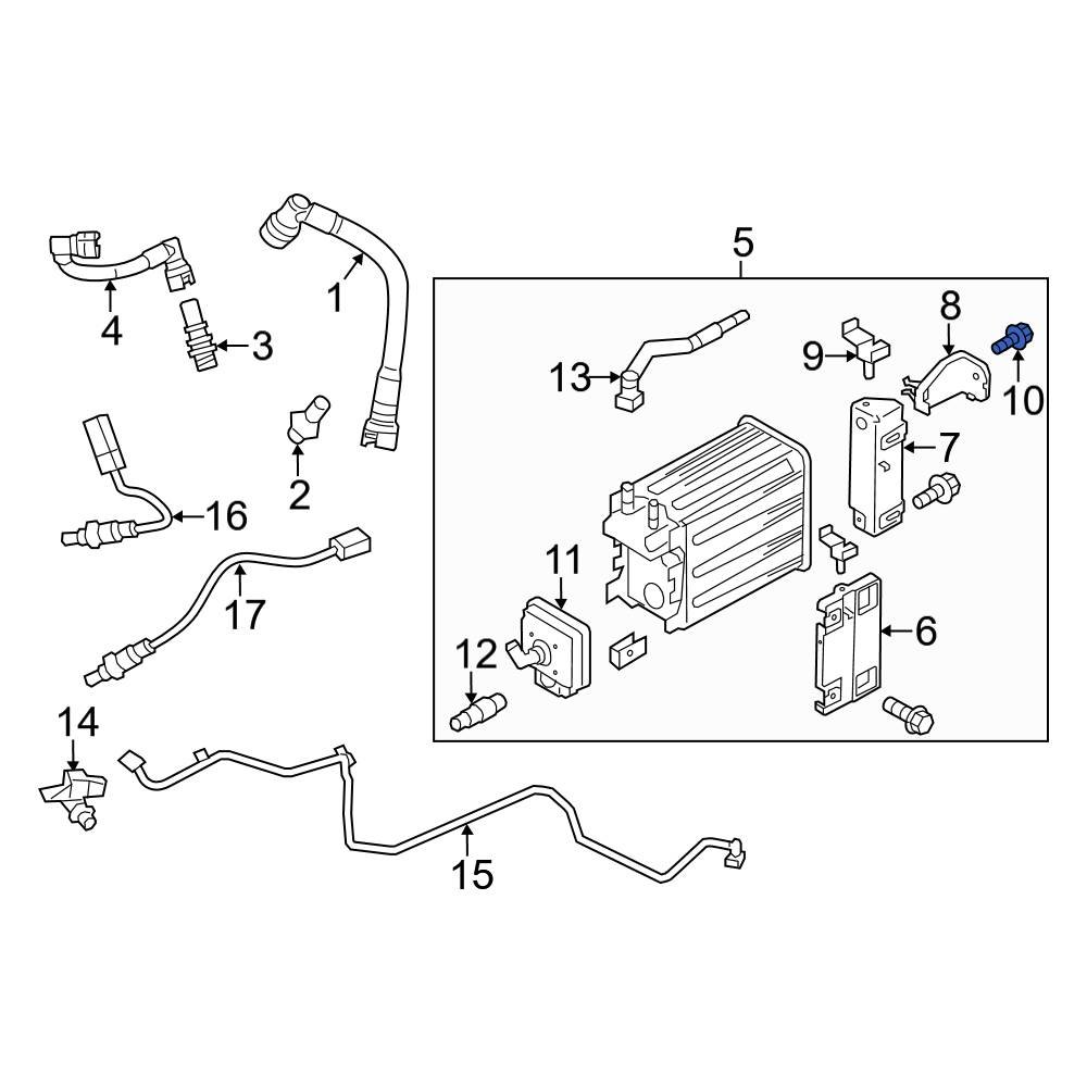 Ford OE 7L1Z9R543A Vapor Canister Bolt