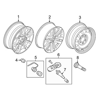 Ford OE - Wheels (22"), (FX2 / FX4 / Harley-Davidson Edition / King Ranch / Lariat / Platinum / STX / XL / XLT)