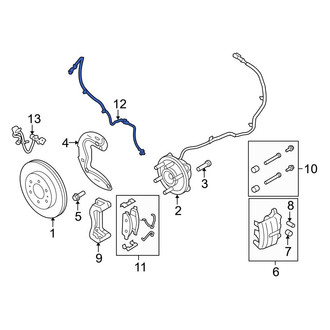 Ford OE - Front Left Brake Hydraulic Hose