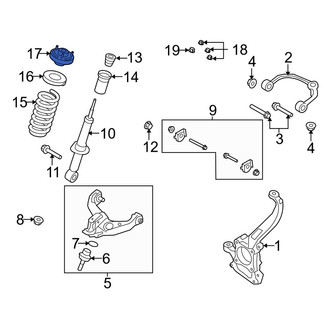 Ford OE - Front Suspension Shock Absorber Mount