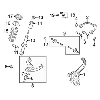 Ford OE - Front Suspension - Suspension Components (RWD)