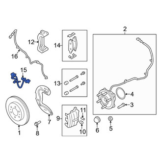 Ford OE - Front Left Brake Hydraulic Hose