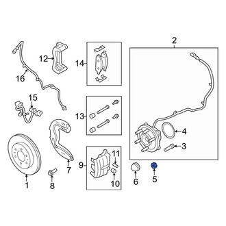 Ford OE - Front CV Joint Nut